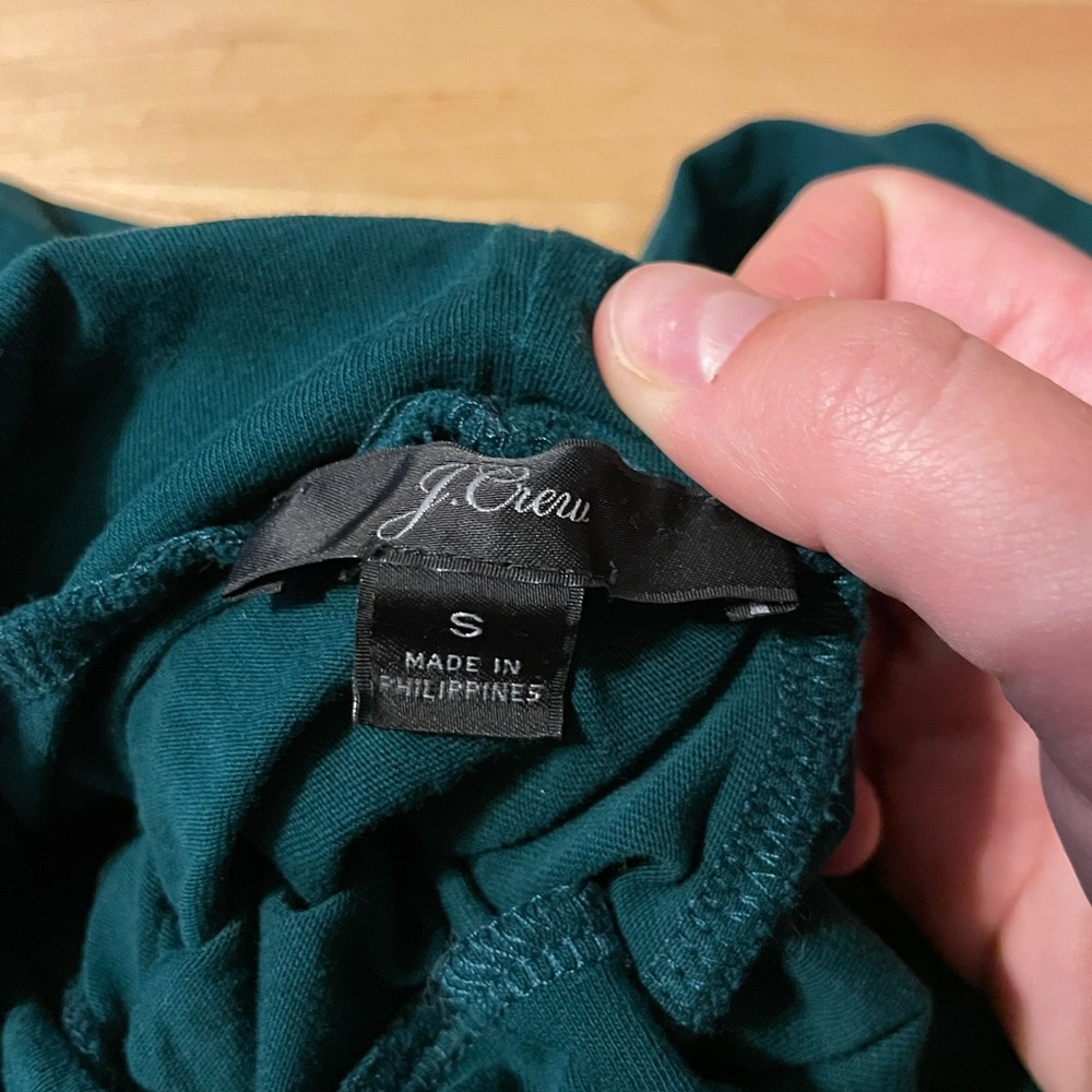 J. Crew Featherweight Green Turtleneck